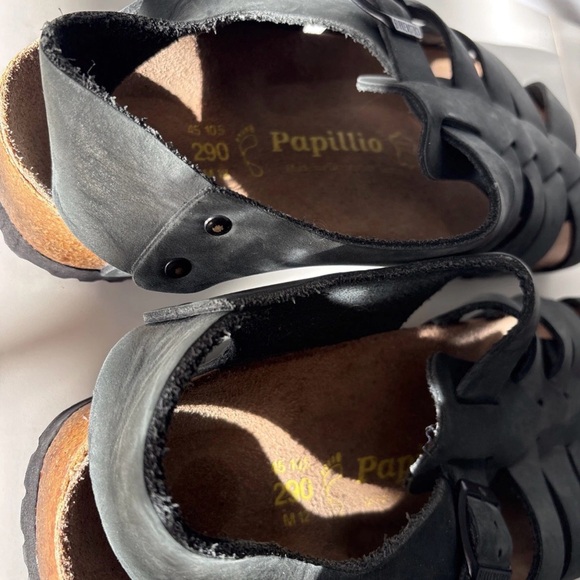 Birkenstock Papillio Phoenix Black Leather Fisherman Sandal Size 12 NWOT main image 5